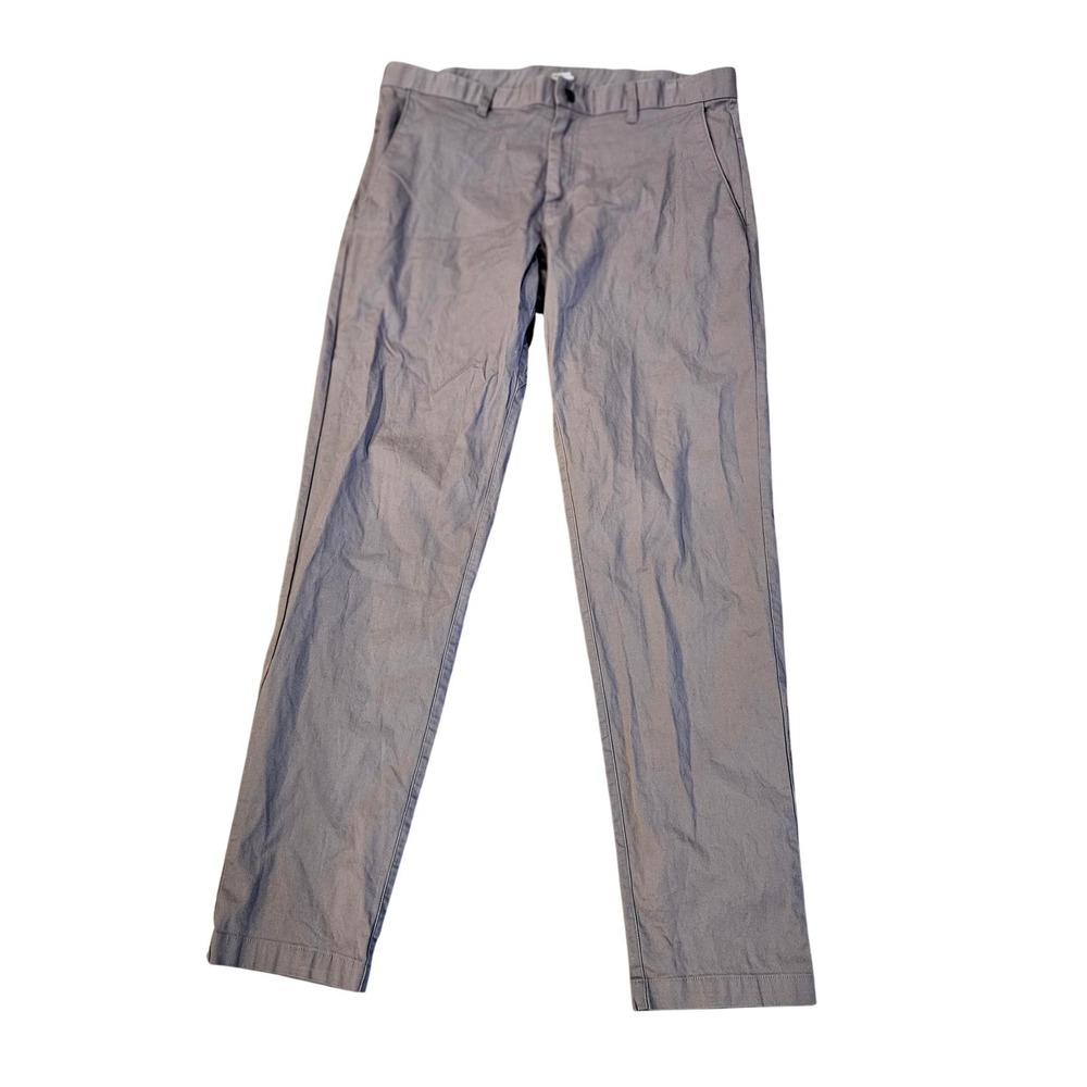 Fabletics Pants Mens 34x34 Beige Slim Fit Microfiber Chino Casual Stretch Pants
